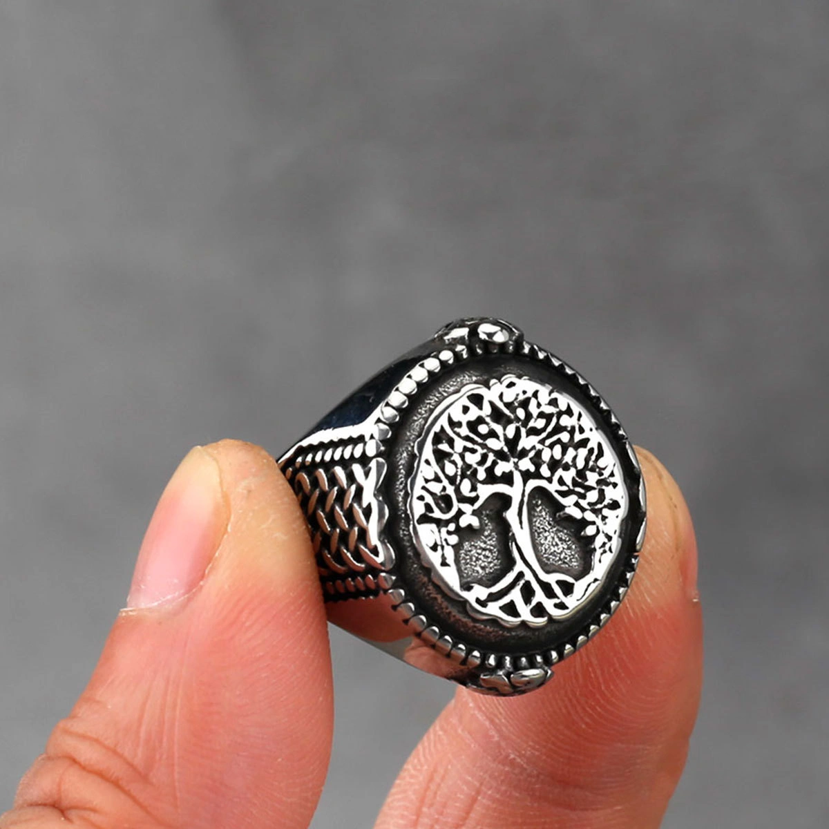 Fashion Totem Stainless Steel Men's Ring