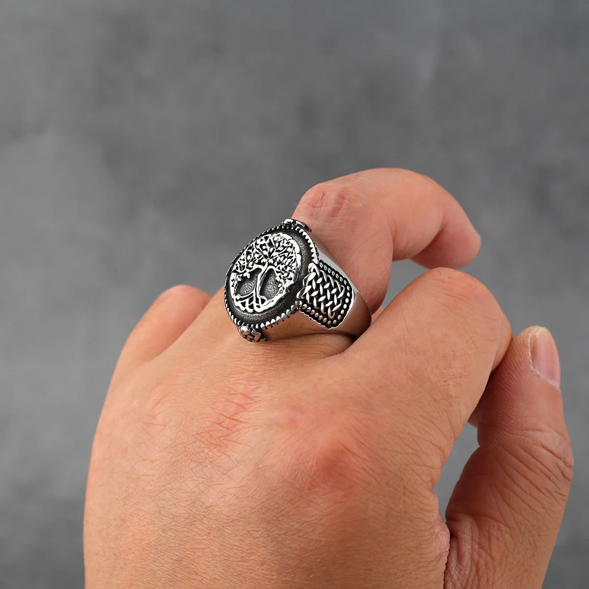 Fashion Totem Stainless Steel Men's Ring