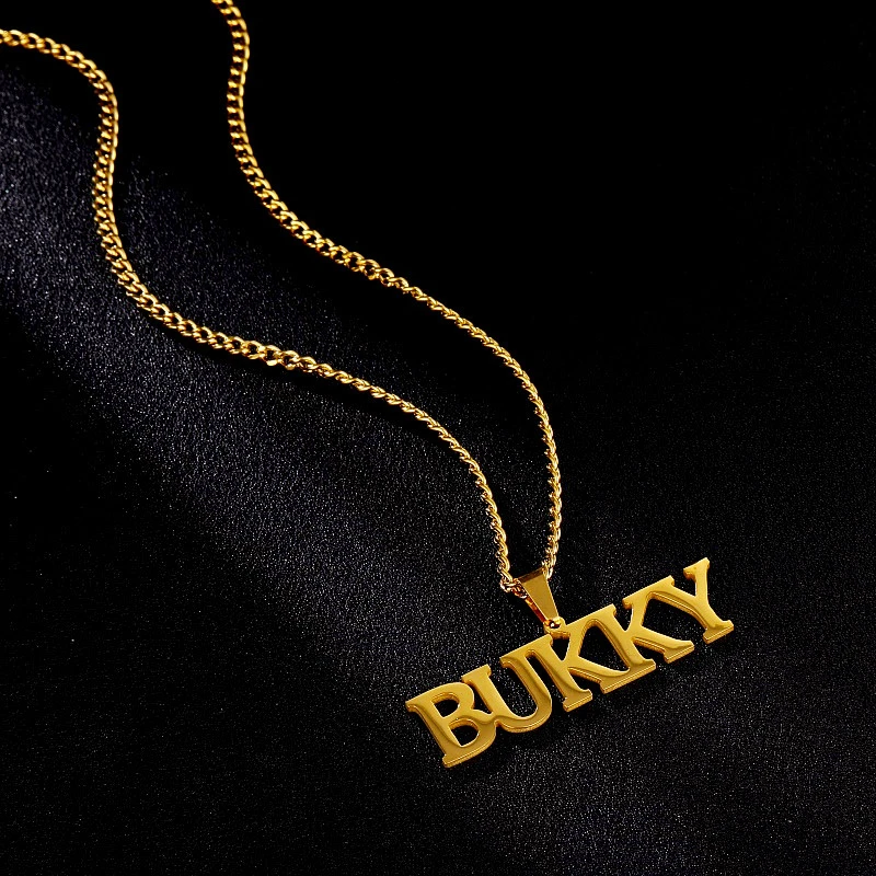 Customized Name Necklaces Pendants For Men Women 3mm Cuban Chain