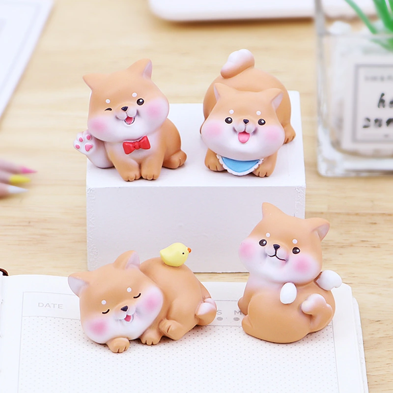 Cute Mini Shiba Inu Styled Desk Decorations