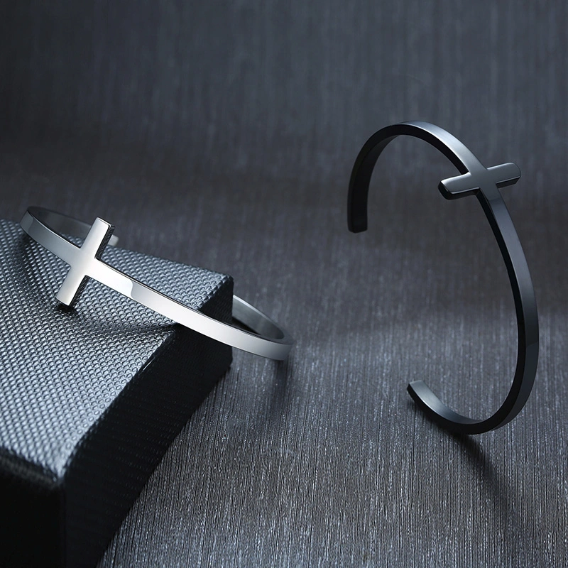 Stainless Steel Bare Body Cross Bracelet