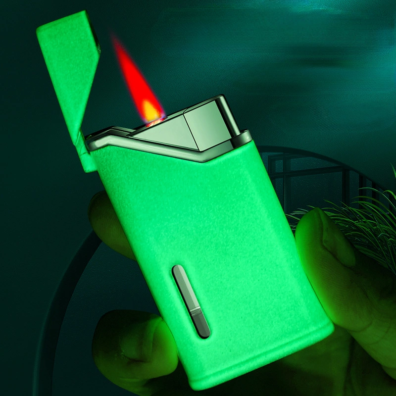 Luminous Lighter Light And Thin Straight-through Windproof