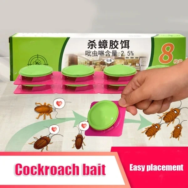 Cockroach Trap Hut With Glue Bait Inside Roach Catcher Safe For Use Household