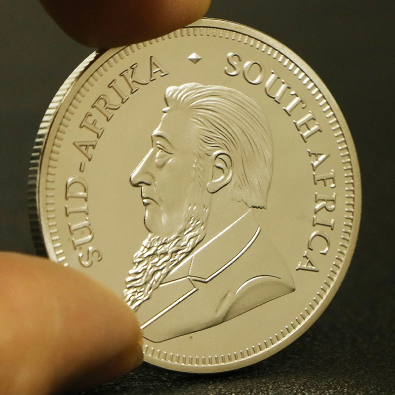 South African Kruger Silver Plated Commemorative Medal