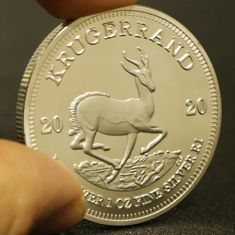 South African Kruger Silver Plated Commemorative Medal