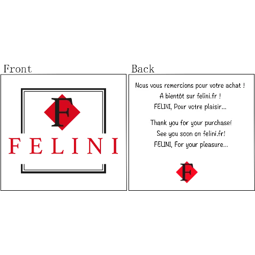carte new remerciement FELINI