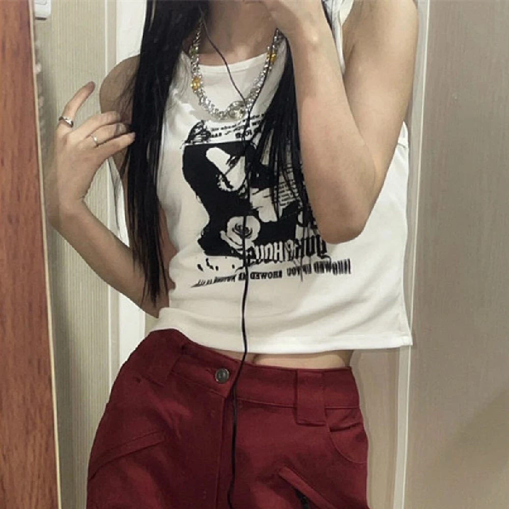 Ladies Fashion Personality Sister Short Style Top