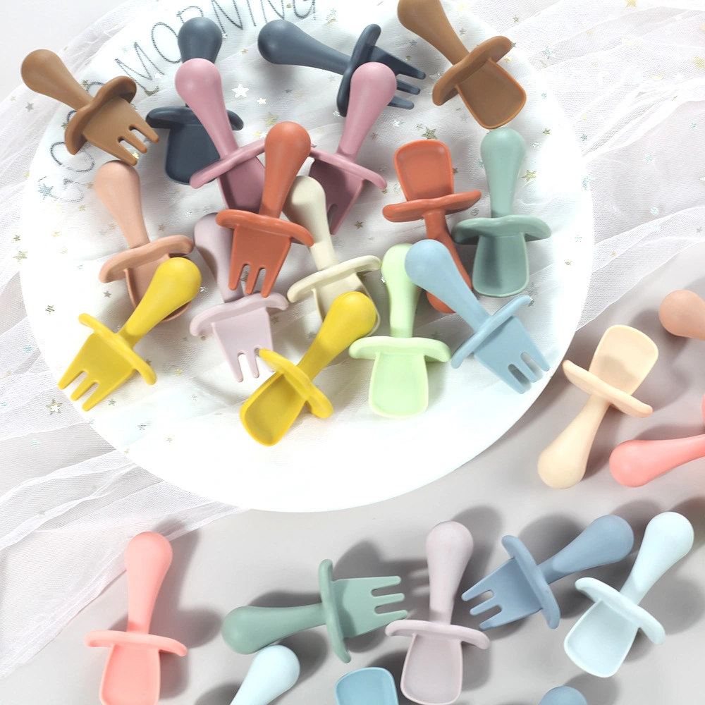 Baby Silicone Training Spoon Soft Tableware