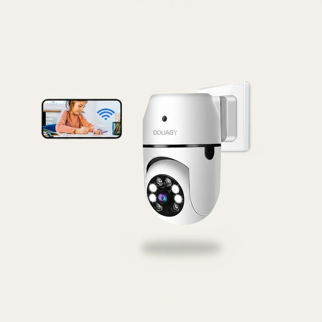 Plug-in Wireless Camera Head Surveillance Camera