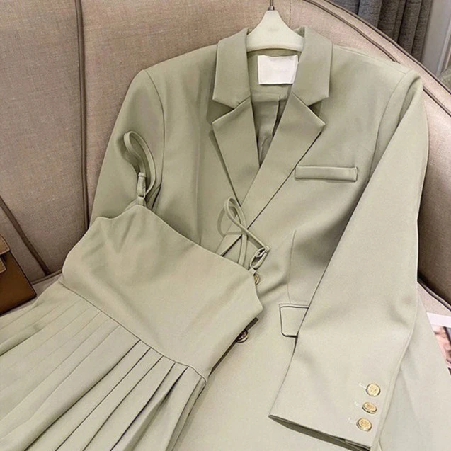Women's Bottom Suspender Dress Suit Set