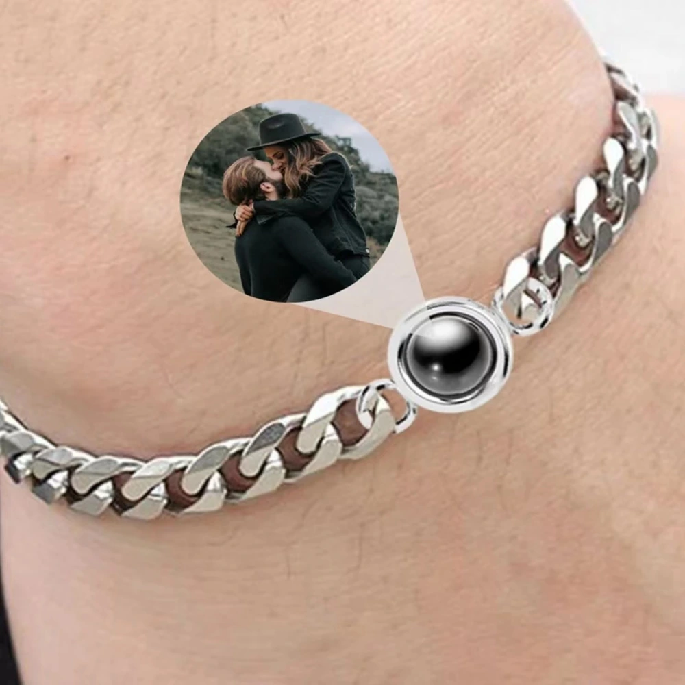 Couple Projection Bracelet Custom Text