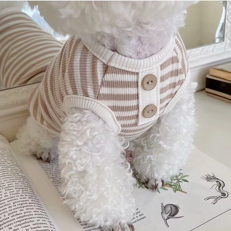 Summer Thin Pet Stripe Tank Top