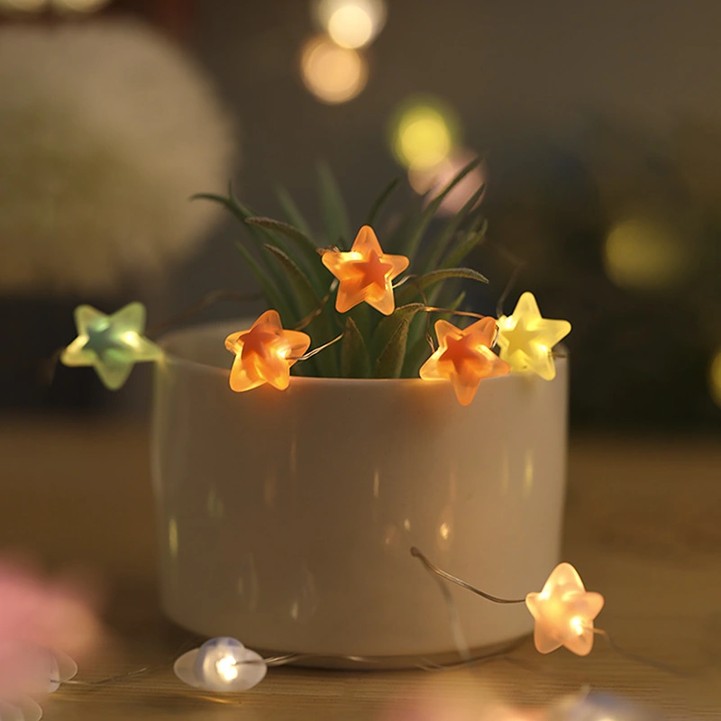 Pentagram Floret Three Gear Adjustment LED Light String