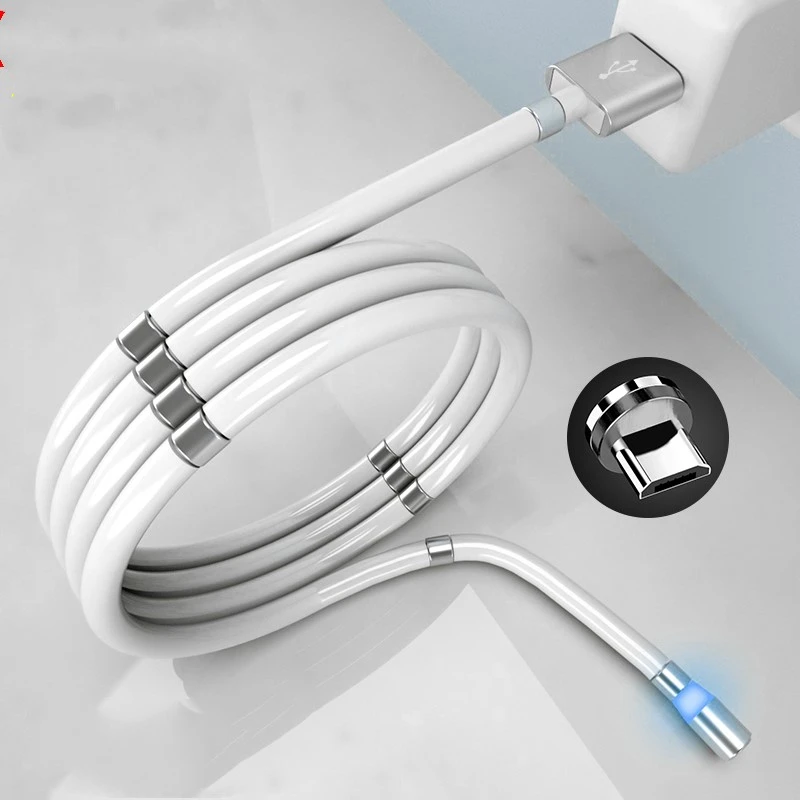 Magic rope magnetic absorption nano data cable