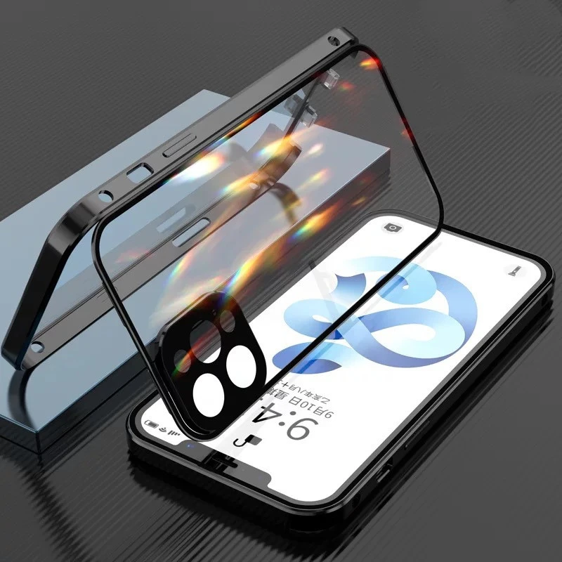 Compatible For Iphonexr Double-Sided Buckle Magneto Mobile Phone Case