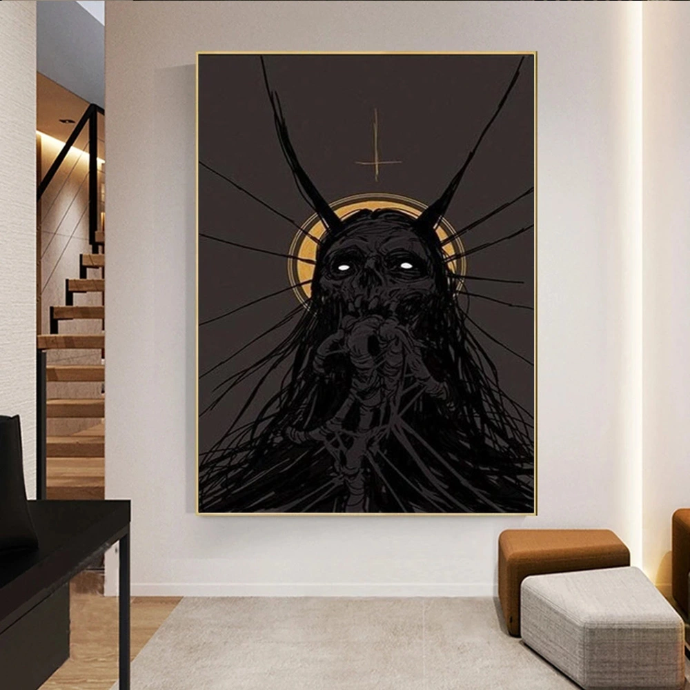 Black Monster Canvas Home Decoration Mural