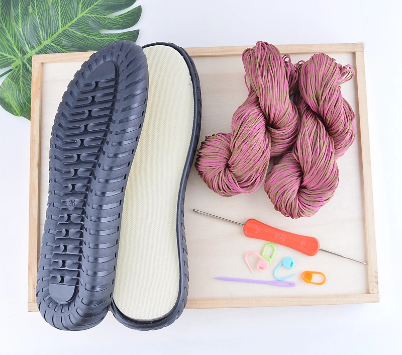 Hollow Thread Cow Tendon Bottom Crystal Hand Woven Material Bag
