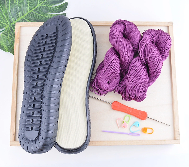Hollow Thread Cow Tendon Bottom Crystal Hand Woven Material Bag