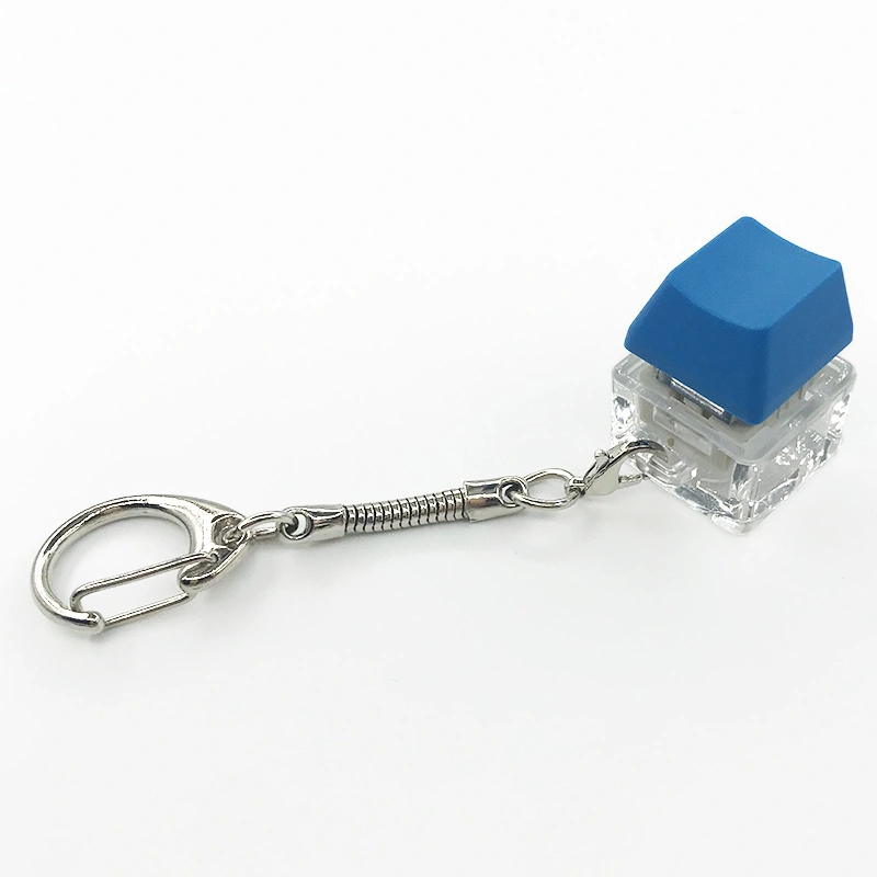 Small Square Sugar Colored Keycaps Mechanical Keyboard Keychain Charm