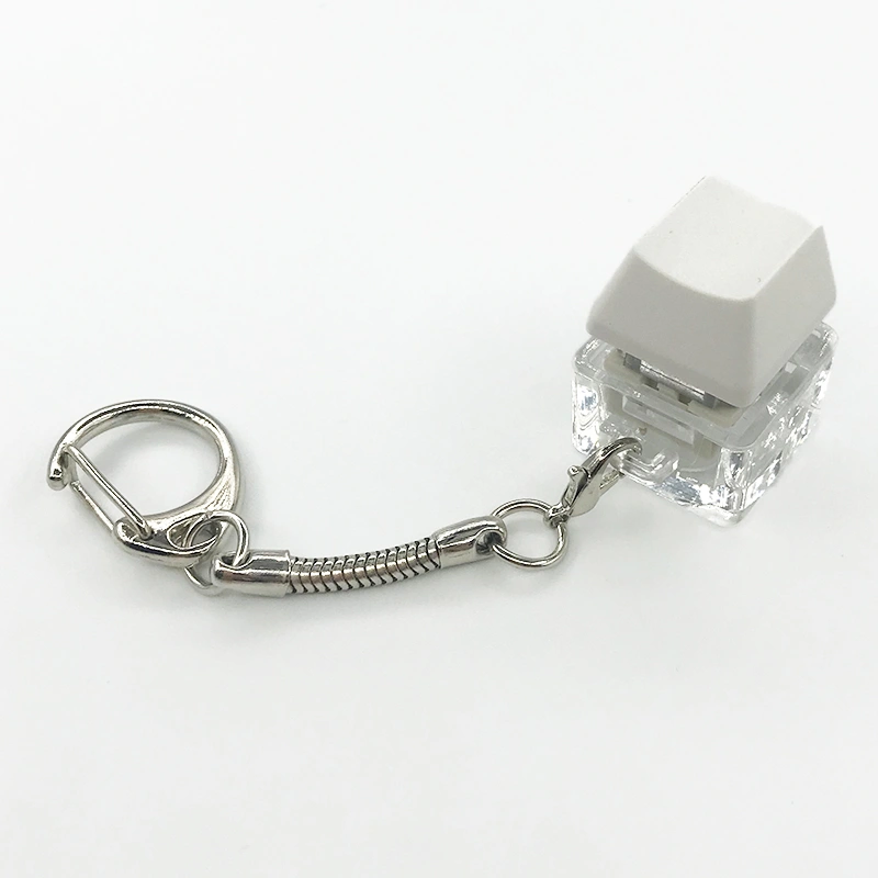 Small Square Sugar Colored Keycaps Mechanical Keyboard Keychain Charm
