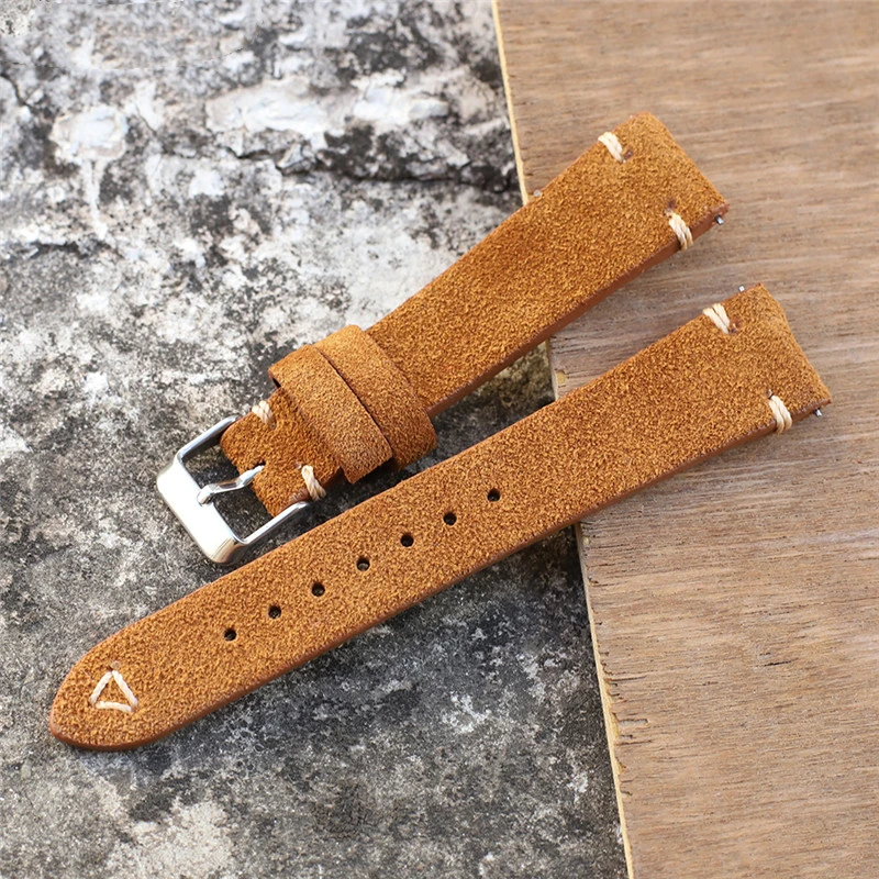 Sewn Suede Quick Release Strap