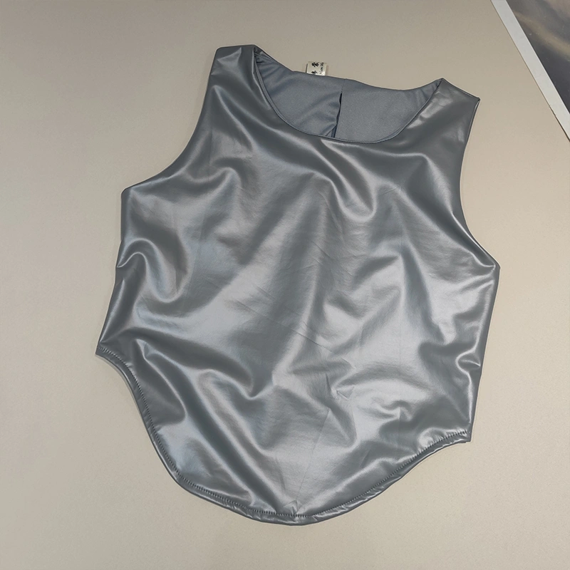 Women's Fashion Simple Solid Color Sleeveless Underwear Top