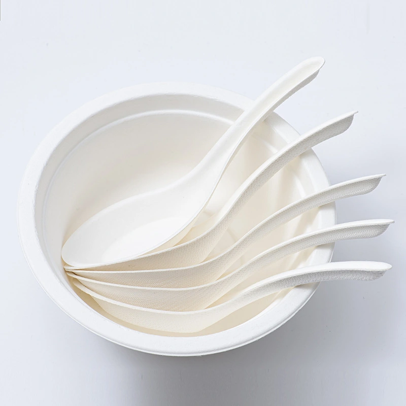 Household Disposable Pulp Soup Spoons Are Biodegradable