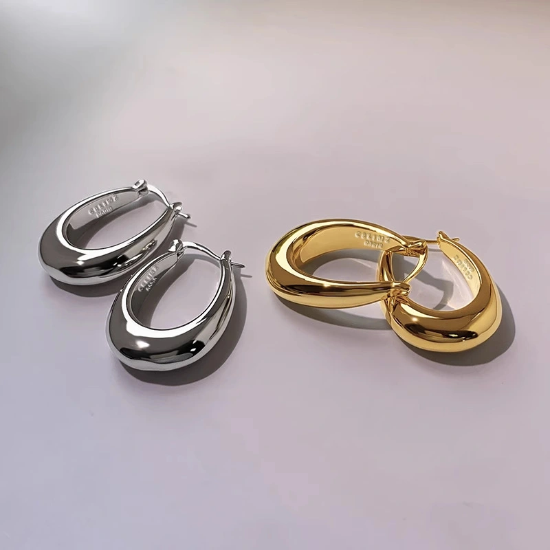 Versatile And High-end French Vintage Gold Earrings For Women