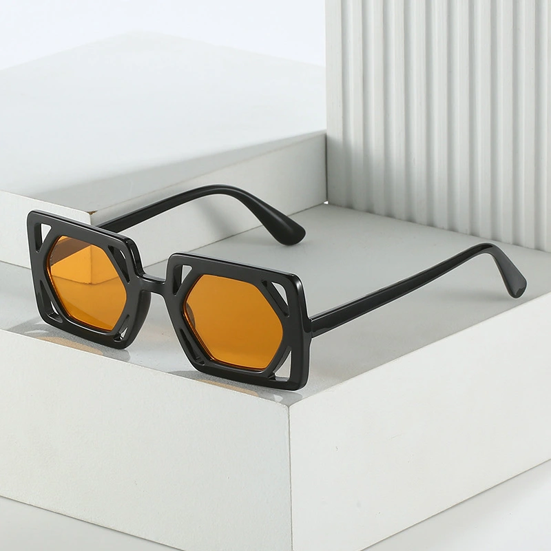 Fashionable Hollow Out Square Glasses