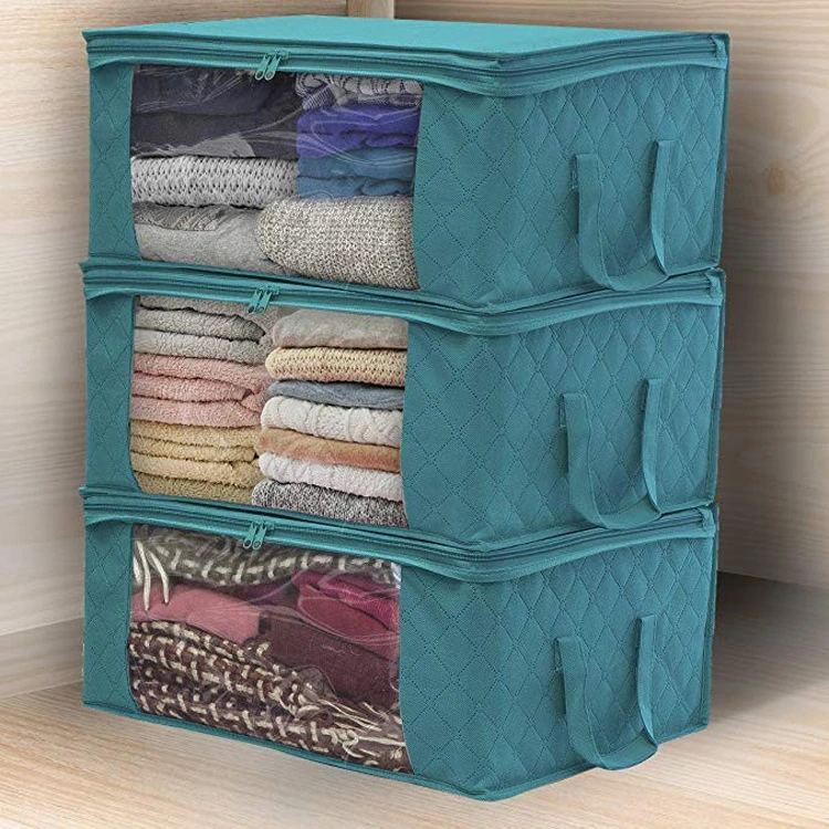 Non-woven Fabric Wardrobe Storage Bag Quilt Clothing Box