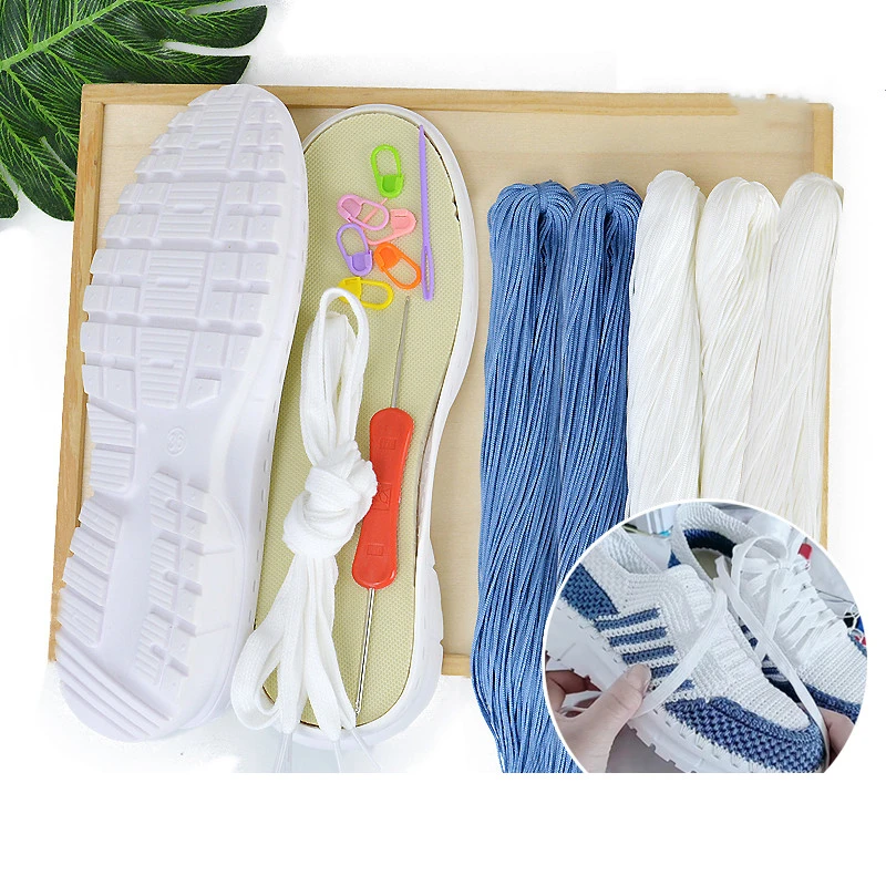Hand Woven Sandals Hollow Crochet Breathable Shoe Material Pack