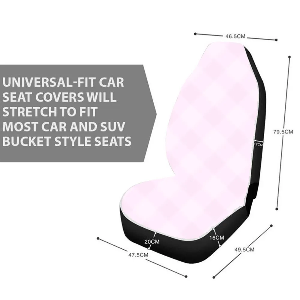 Pink Cover for Front Seat Fit Most Car Full Year