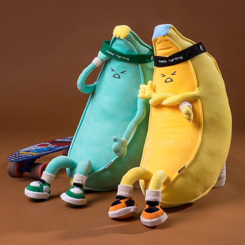 Funny creative exercise weight loss banana doll