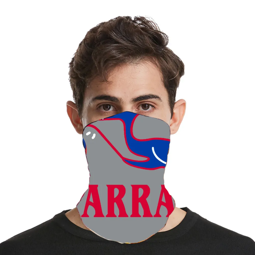 Custom 3D Color Printing Multifunctional Sports Hood Neck Gaiter Face Mask