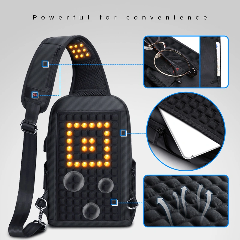 Fashionable waterproof nylon messenger bag