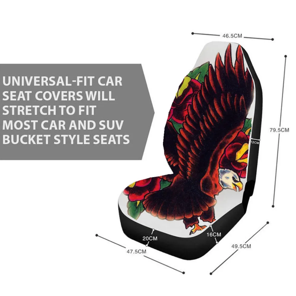 Custom Pattern Car Seat Cover for Front Seat Fit Most Car Full Year