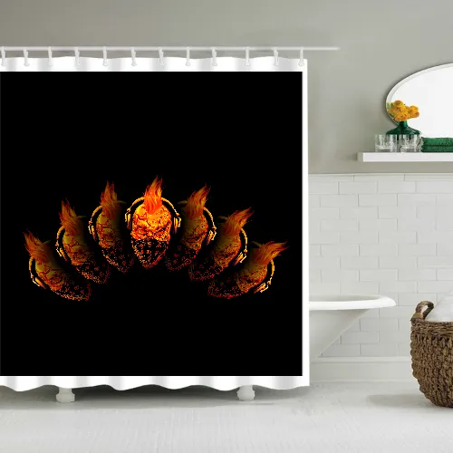 Flame On Shower Curtain