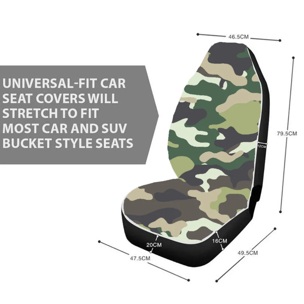 Custom Pattern Car Seat Cover for Front Seat Fit Most Car Full Year