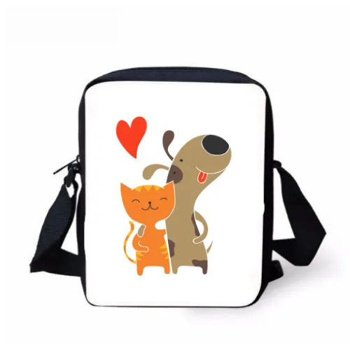 Cat Dog Luv Shoulder Bag