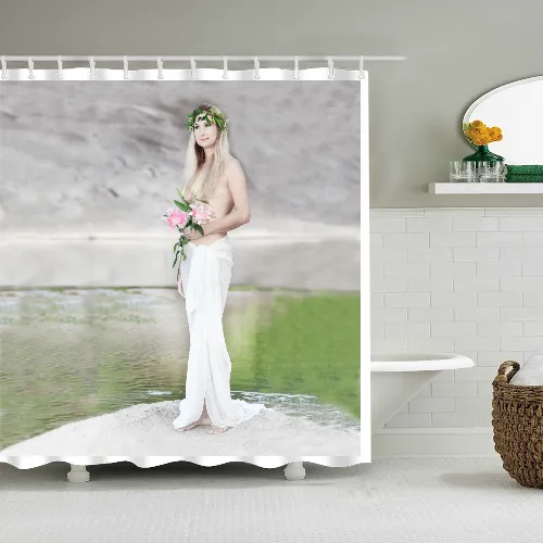 women shower curtain