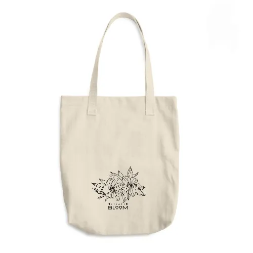 Holistik Bloom flowers tote bag