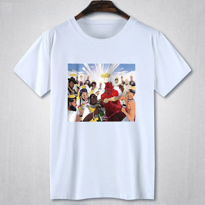 Round neck T-shirt cotton custom