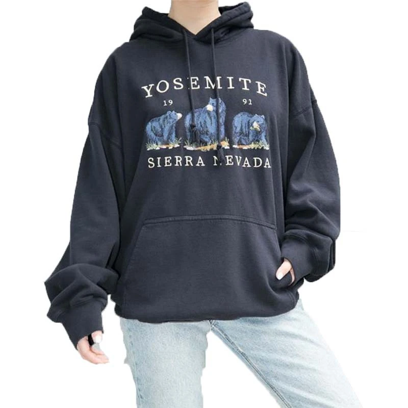 Embroidered Polar Bear Loose BM Sweatshirt
