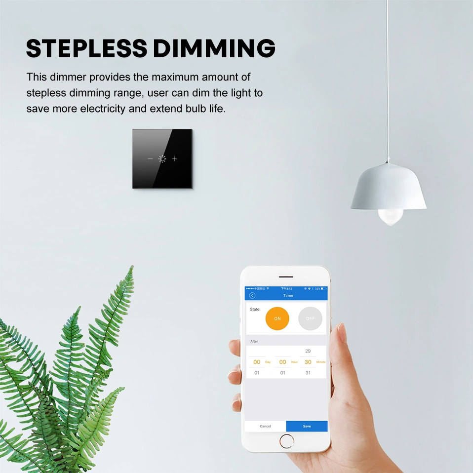 New Intelligent Wall Touch Dimming