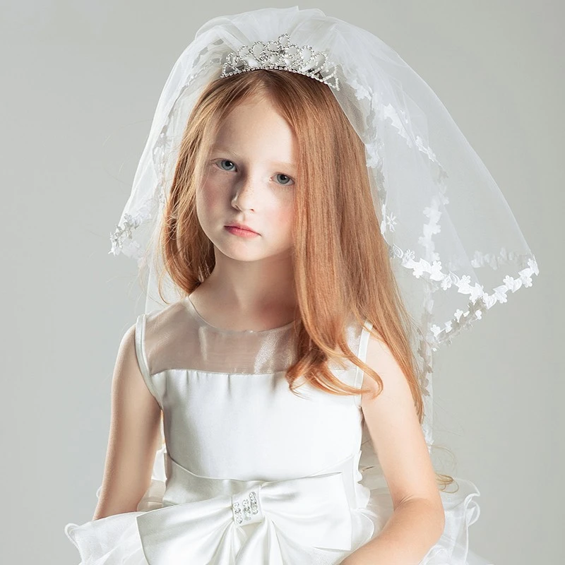 Children's Crown Veil Headdress Female