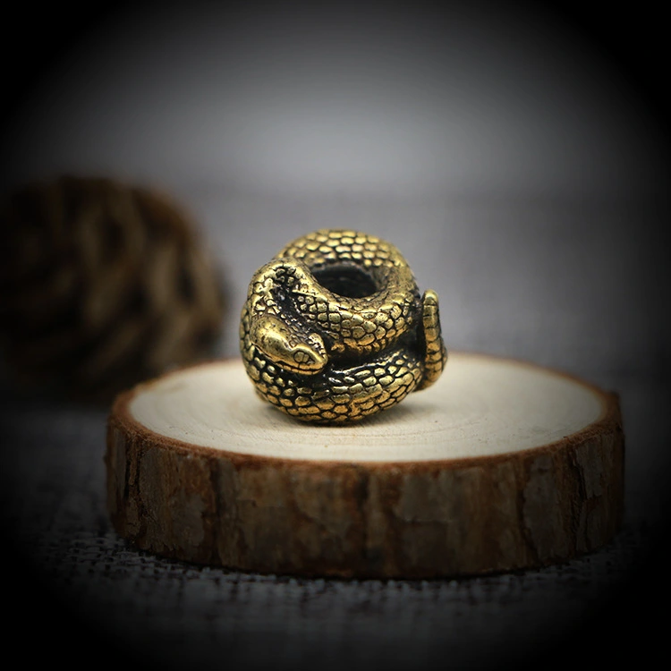 Retro Handmade Brass Creative Snake Spacer Bracelet Accessories