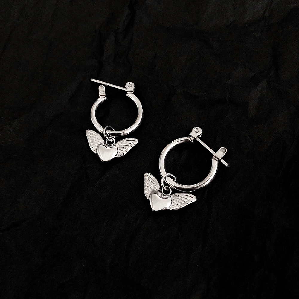 Women's Fashion Love Wing Earrings