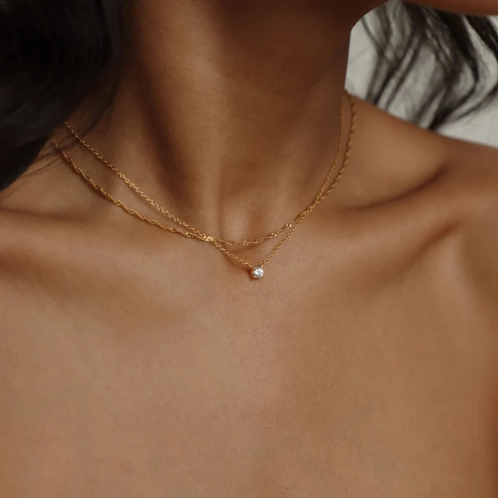 European And American Fashion Inset Style Clavicle Chain For Women