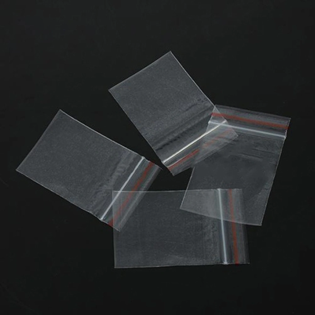 100 Pcs Resealable Plastic Self Press Seal Bags Clear Poly Jewelry Storage Pouch