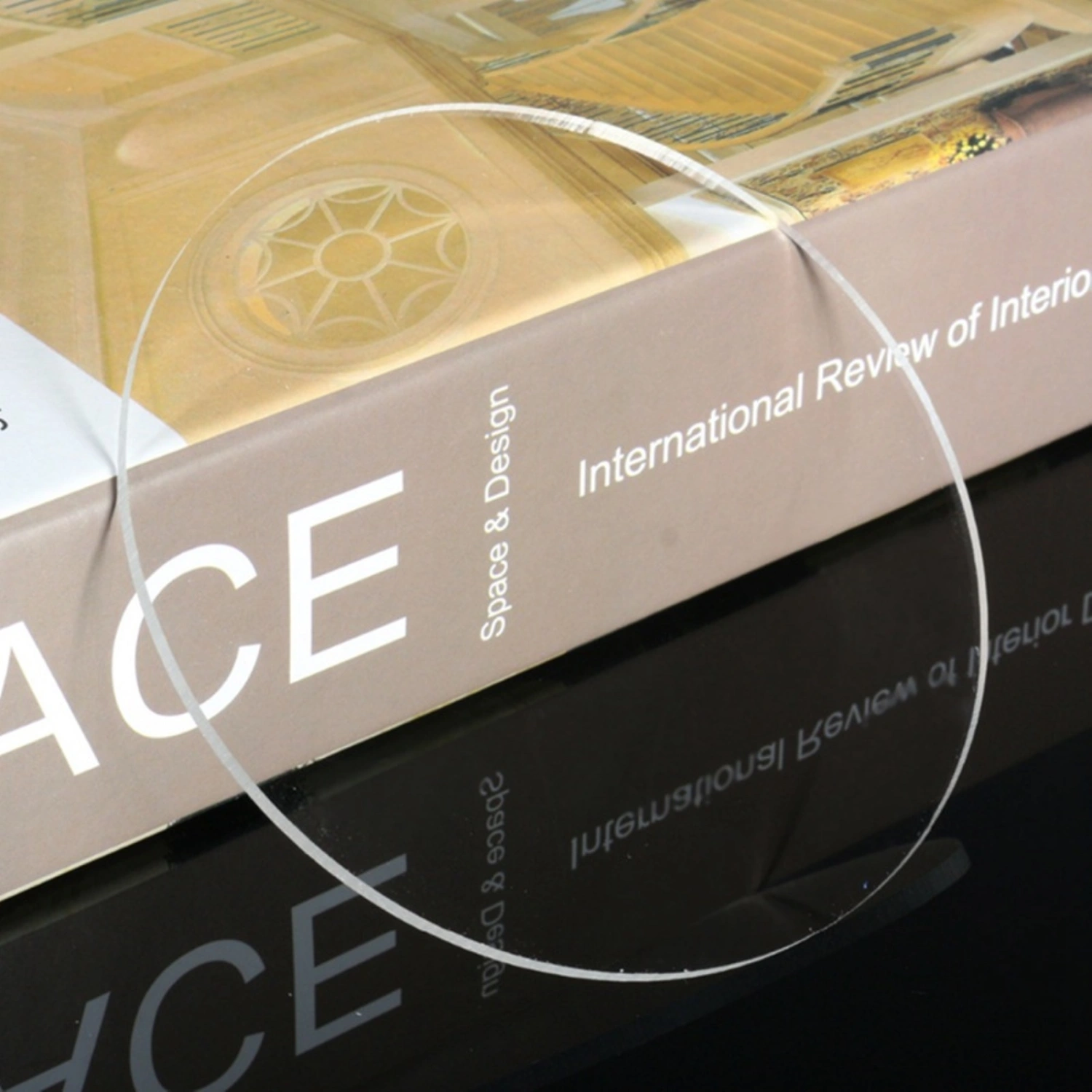 Practical Round Edge Cake Disk Non-stick Transparent Acrylic Cake Base Board for Cakes Serving